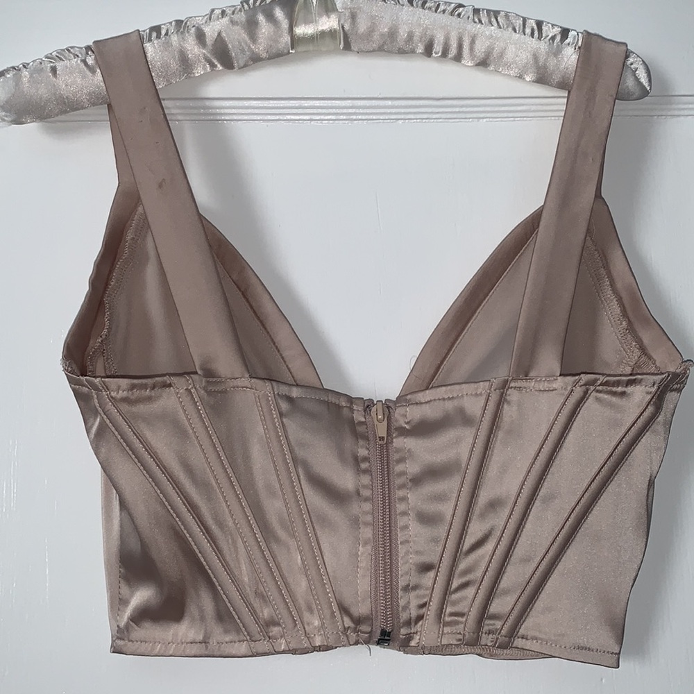 Windsor Silky Bralette Top Nude/Tan/Jewel Tone Top S Small - Picture 5 of 15
